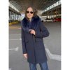 Пальто зимове Sifurs 90 з хутряним коміром XXS синього кольору (ПМХ-1-90-С)